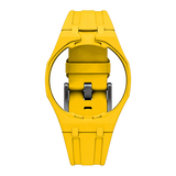 Yellow Royal Pop FKM rubber strap with universal integrated case for Audemars Piguet × Swatch Royal Pop — Maison Brassel