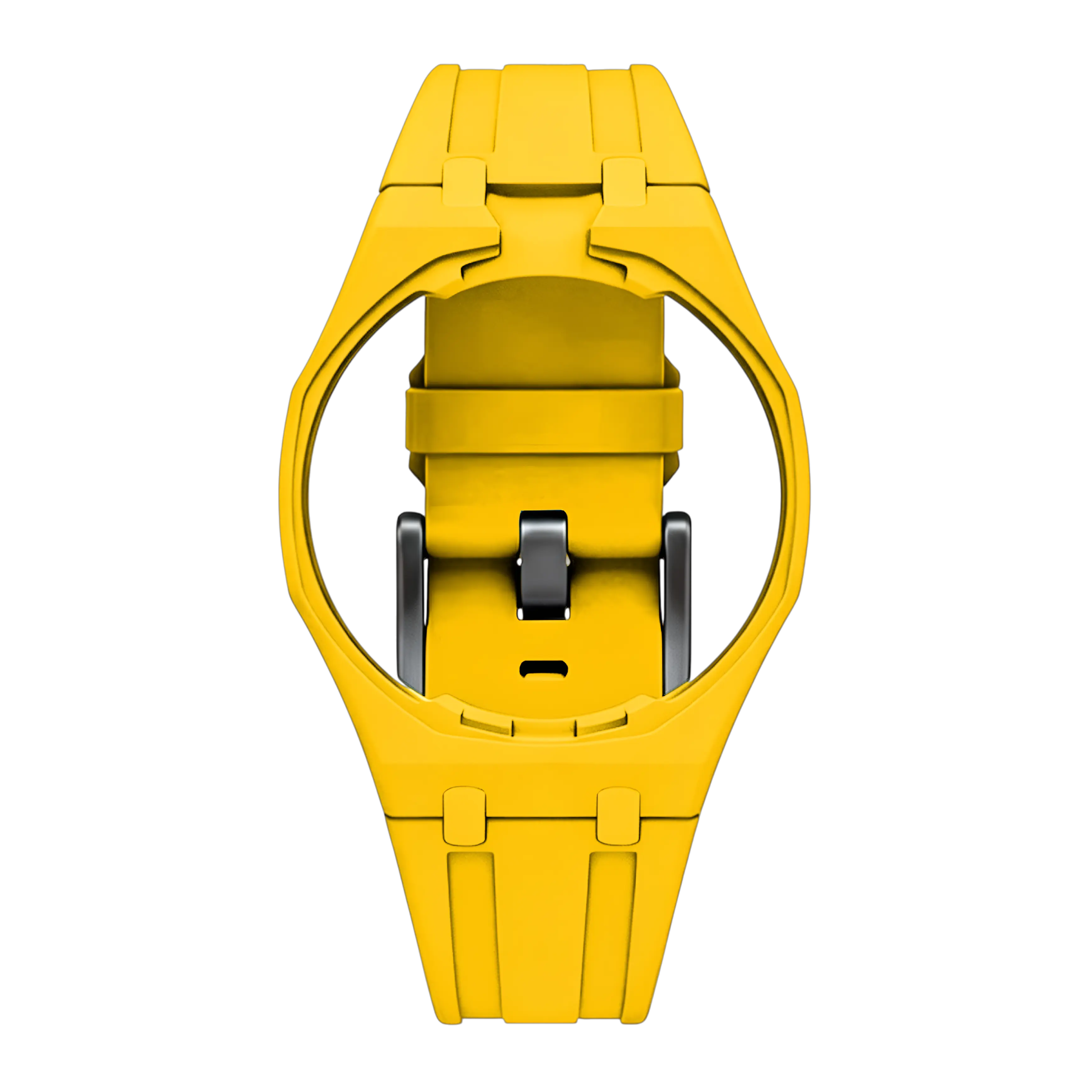 Yellow Royal Pop FKM rubber strap with universal integrated case for Audemars Piguet × Swatch Royal Pop — Maison Brassel